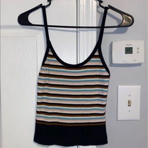 Striped knit tank